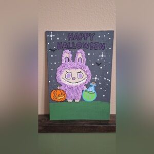 Labubu Textured Halloween Art